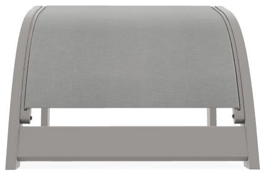 Adirondack Sling Outdoor Ottoman, Alloy/Warm Gray