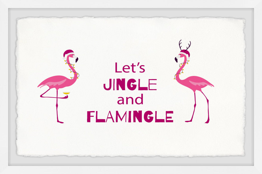 "Let's Jingle" Framed Painting Print, 18x12
