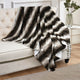 Elite Faux Fur Throw Blanket With Sherpa Backing, Claire, 50" X 60"