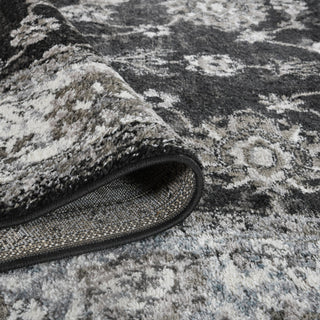 Alessana Cheally Black Bordered Area Rug, 8'9"x11'9"