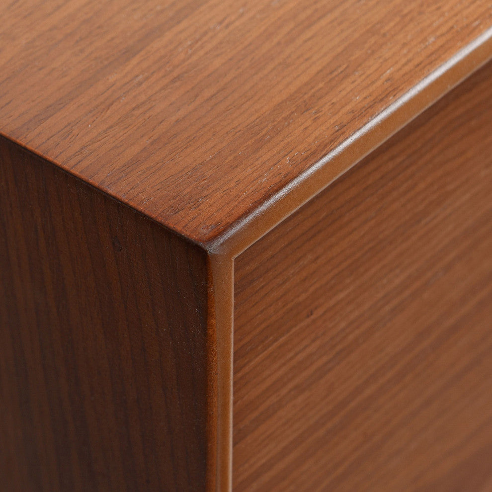 Dann Foley Six Drawer Dresser Walnut Wood Veneer