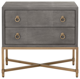 Strand Shagreen 2-Drawer Nightstand