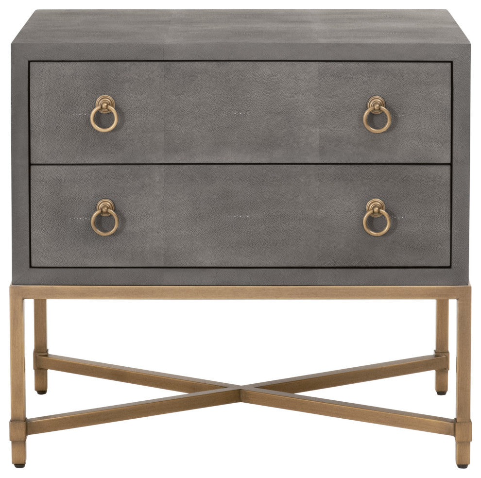 Strand Shagreen 2-Drawer Nightstand
