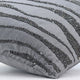 Gray Decorative Pillow Covers 14"x14" Silk, Gray Sand Dunes