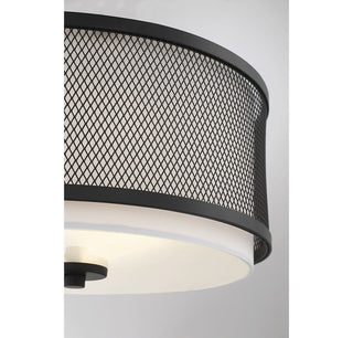 3-Light Ceiling Light, Matte Black