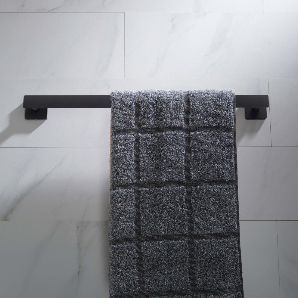 Blaze 18 inch Bathroom Towel Bar, Matte Black