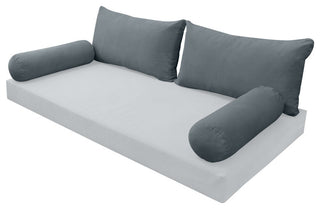 STYLE V2 Full Velvet Knife Edge Indoor Daybed Bolster Pillow |COVER ONLY| AD347