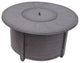 Az Patio Heaters Cast Aluminum Round Fire Pit, Brushed Wood Finish