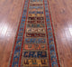 Tribal Persian Gabbeh Hand-Knotted Wool Runner Rug 3' 1" X 9' 7" Q9958
