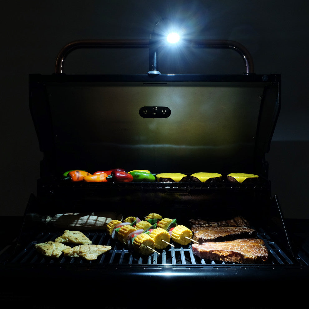 Permasteel LED Grill Lights, 2-Pack in Black