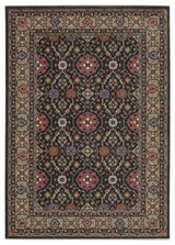 Oriental Weavers Hastings HA07D Floral Rug, Charcoal, 3'10"x5'5"