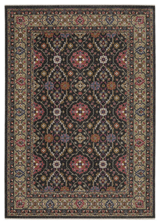 Oriental Weavers Hastings HA07D Floral Rug, Charcoal, 3'10"x5'5"