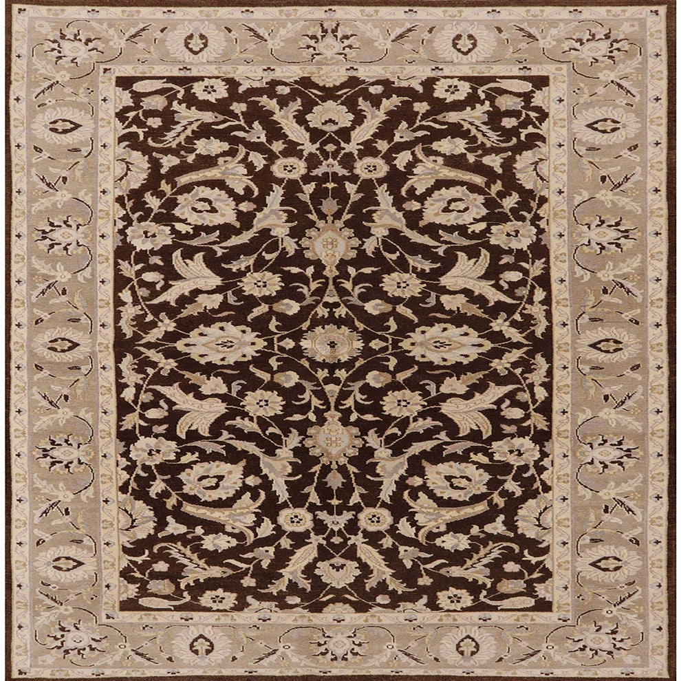 Ahgly Company Indoor Square Mid-Century Modern Area Rugs, 5' Square