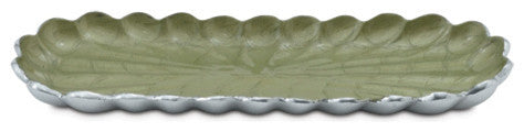 Peony 14" Rectangular Tray, Kiwi