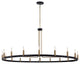 Clayton 60-inch 1-Tier 18-Light Chandelier