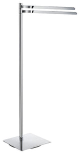 Outline Double Towel Rail Free Standing, Polished Chrome