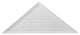 65"W x 27"H x 2 1/8"P Pitch 10/12 Triangle Gable Vent - Functional