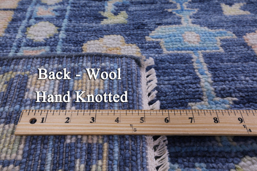 Handmade Turkish Oushak Wool Rug 9' 1" X 12' 3" - Q13307