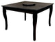 Wooden Counter Height Table with Lazy Susan, Black
