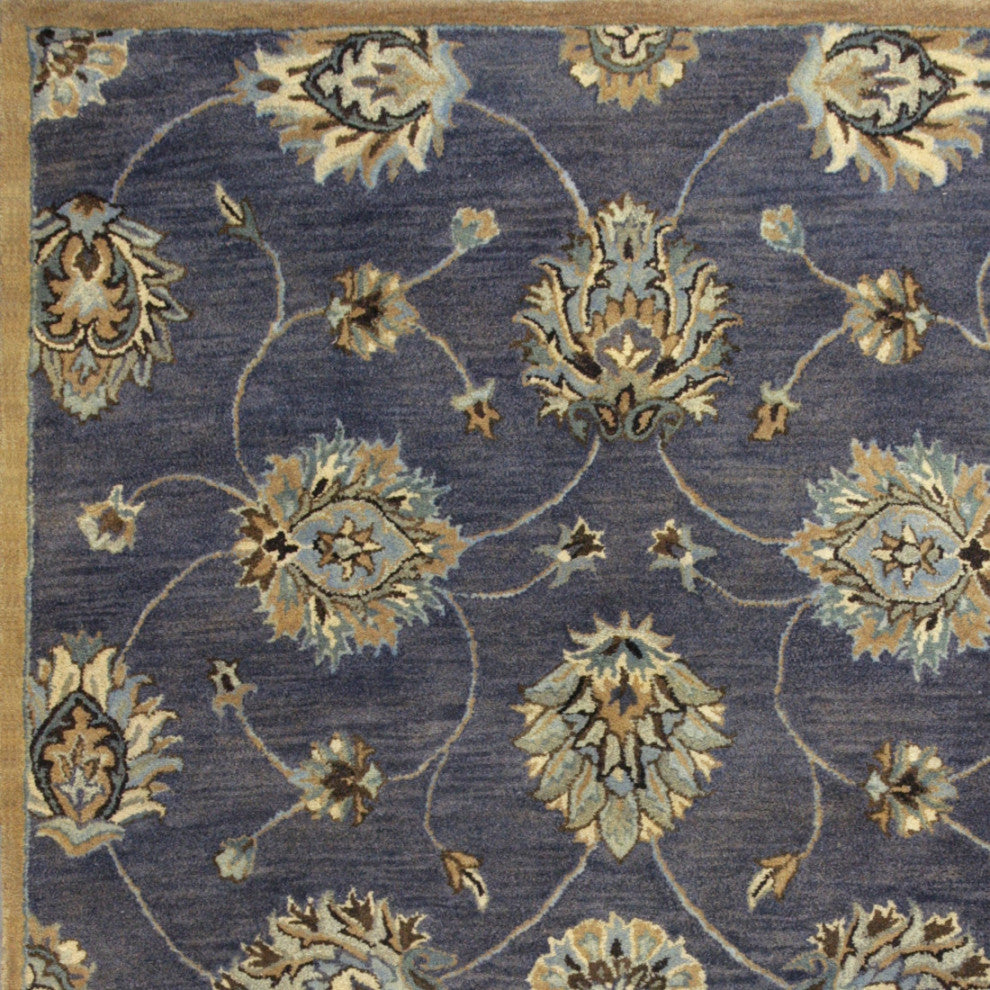 KAS Syriana 6024 Midnight Kashan Area Rug, 2'3"x7'6" Runner