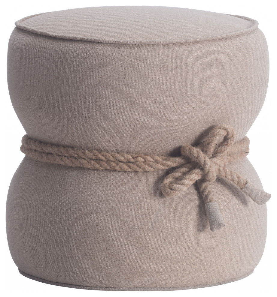 Beige Cinch Ottoman