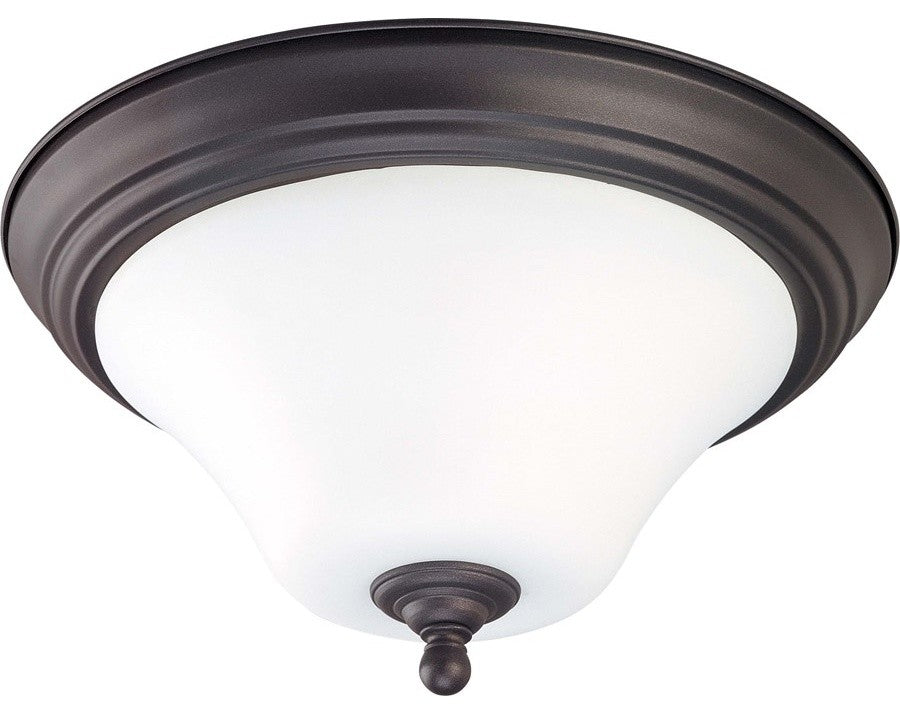 Nuvo 60-1925 Dupont 2-Light 13W Fluorescent Flush Fixture, Dark Chocolate Bronze