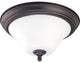 Nuvo 60-1925 Dupont 2-Light 13W Fluorescent Flush Fixture, Dark Chocolate Bronze