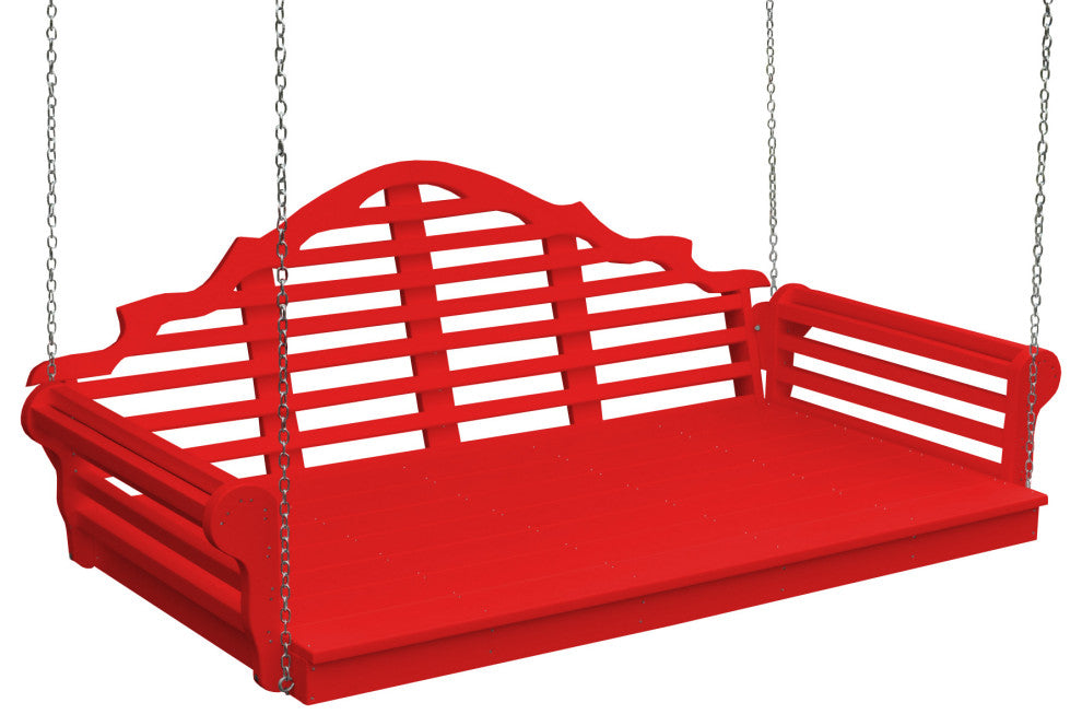 Poly Marlboro Swingbed, Bright Red, 5 Foot