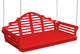 Poly Marlboro Swingbed, Bright Red, 5 Foot