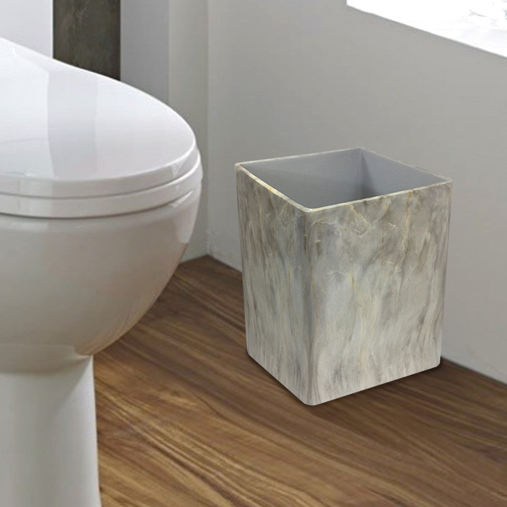 nu steel Stone Hedge Resin Wastebasket