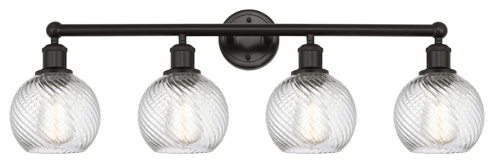 Innovations 616-4W-OB-G1214-6 4 Light Bath Vanity Light, Oil Rubbed Bronze