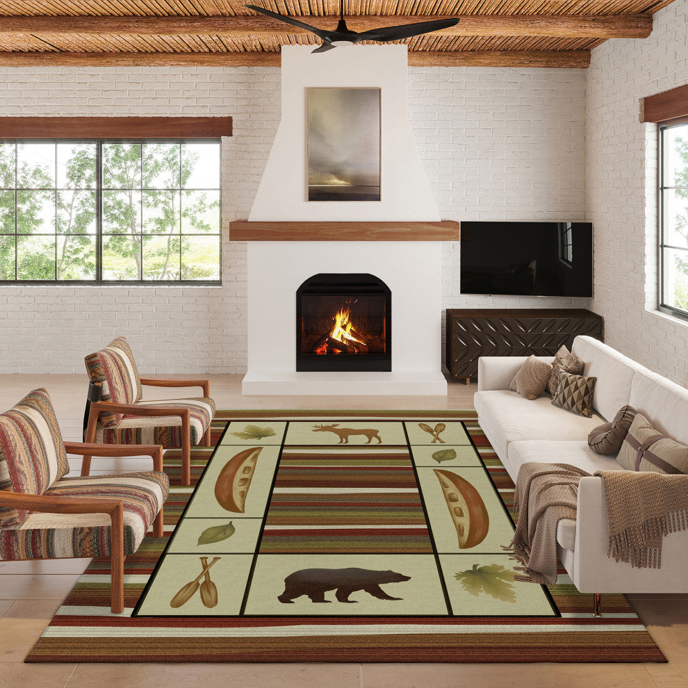 Indoor/Outdoor Excursion EX3 Canyon Machine Washable 9' x 12' Rug