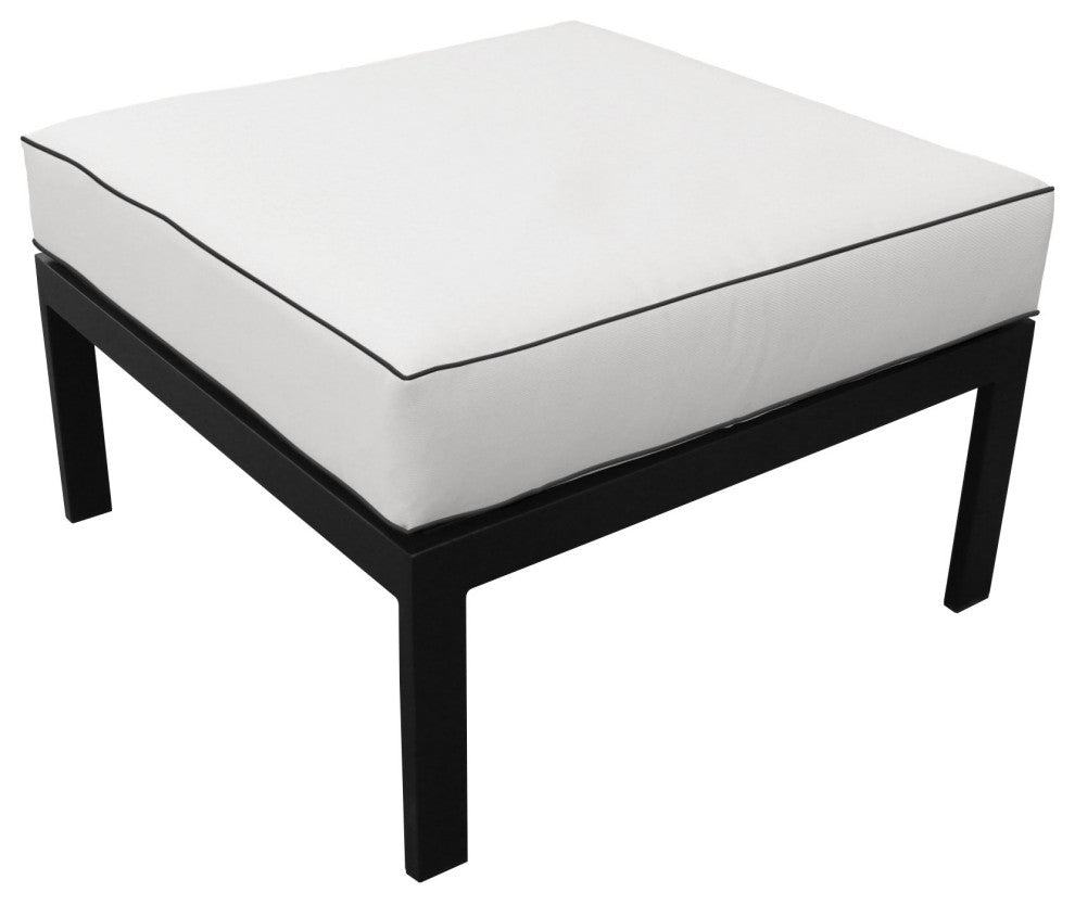 kathy ireland Madison Ave. 9 Piece Aluminum Patio Furniture Set 09b, Snow