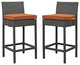 Canvas Tuscan Sojourn 2-Piece Outdoor Patio Sunbrella Pub Set