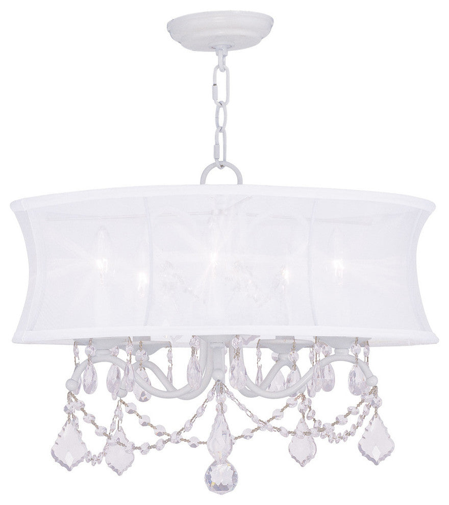 Newcastle Chandelier, White