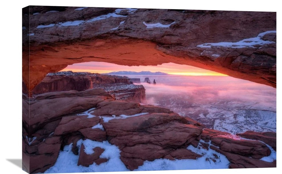 "The Moment Right Before Sunrise" Stretched Canvas Giclee by Daniel F, 30"x20"