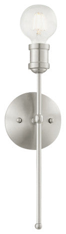 Livex Lighting Lansdale 1 Light Brushed Nickel ADA Single Sconce