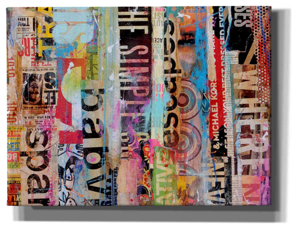 Epic Graffiti 'Metro Mix 21 II' by Erin Ashley Giclee Wall Art, 16"x12"