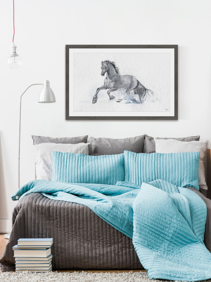 "El Caballo" Framed Painting Print, 30"x20"