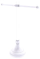 Pacific Grove Free Standing Towel Stand with Groovy Accents, Matte White