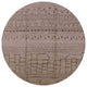 Ahgly Company Indoor Round Mid-Century Modern Area Rugs, 8' Round