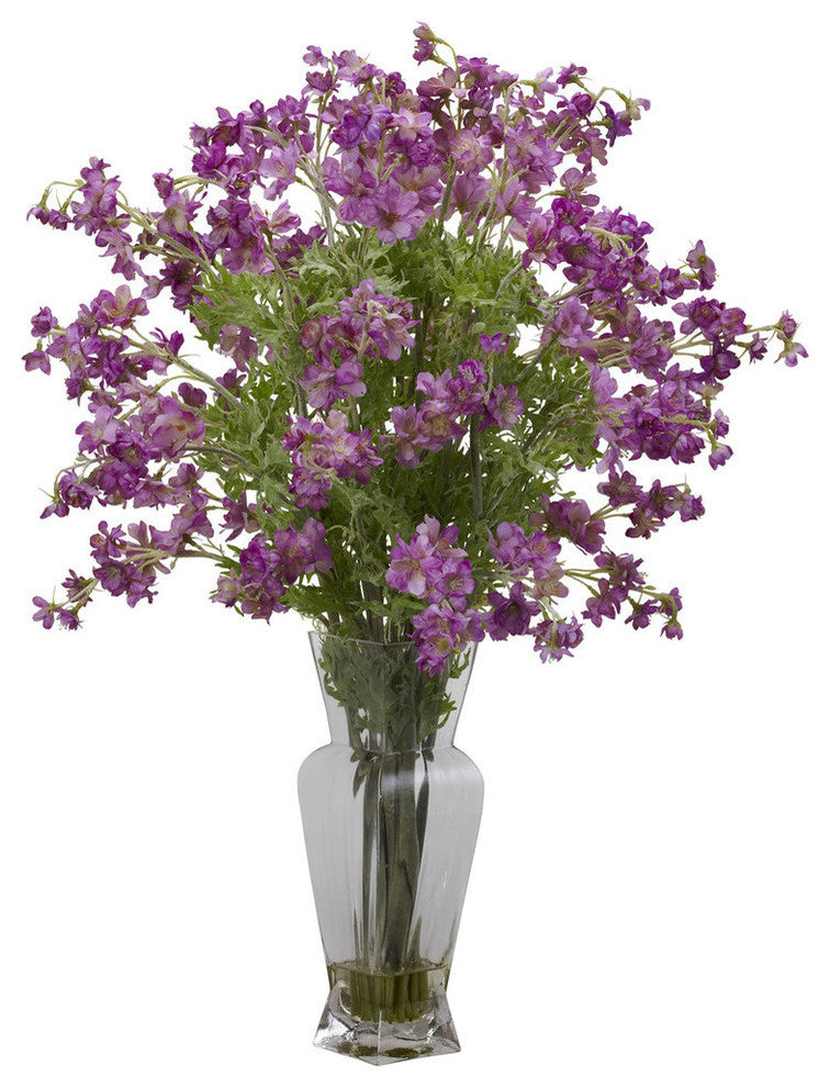 Dancing Daisy Silk Flower Arrangement, Purple