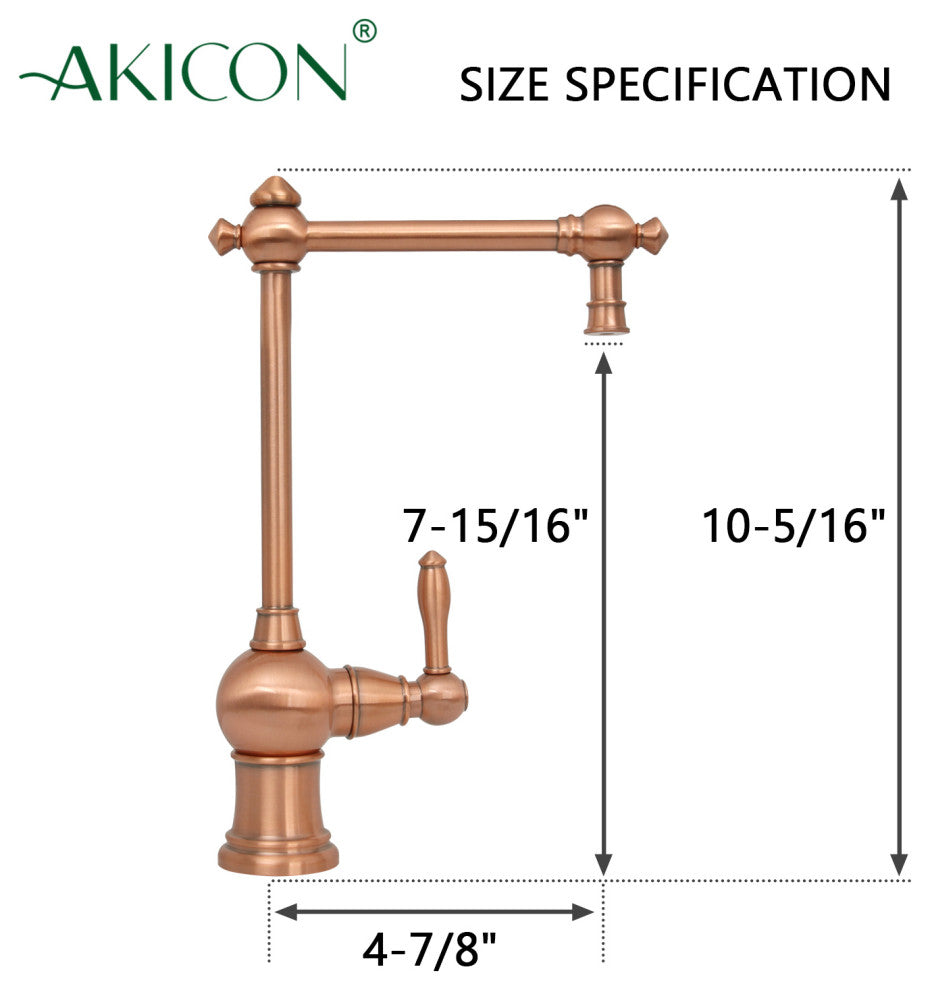 One-Handle Copper Drinking Water Filter Faucet Instant Hot Water Tank Dispenser