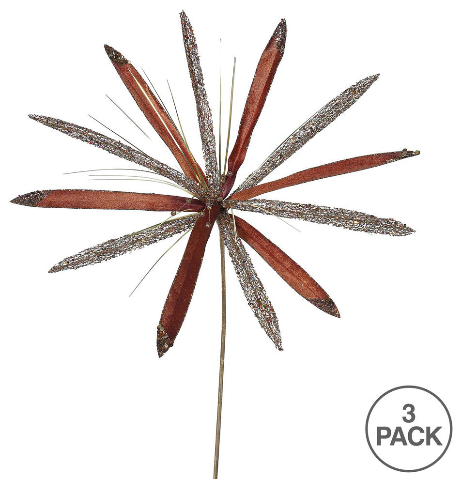 Vickerman Of160515 24" Chocolate Velvet Papyrus Artificial Christmas Pick