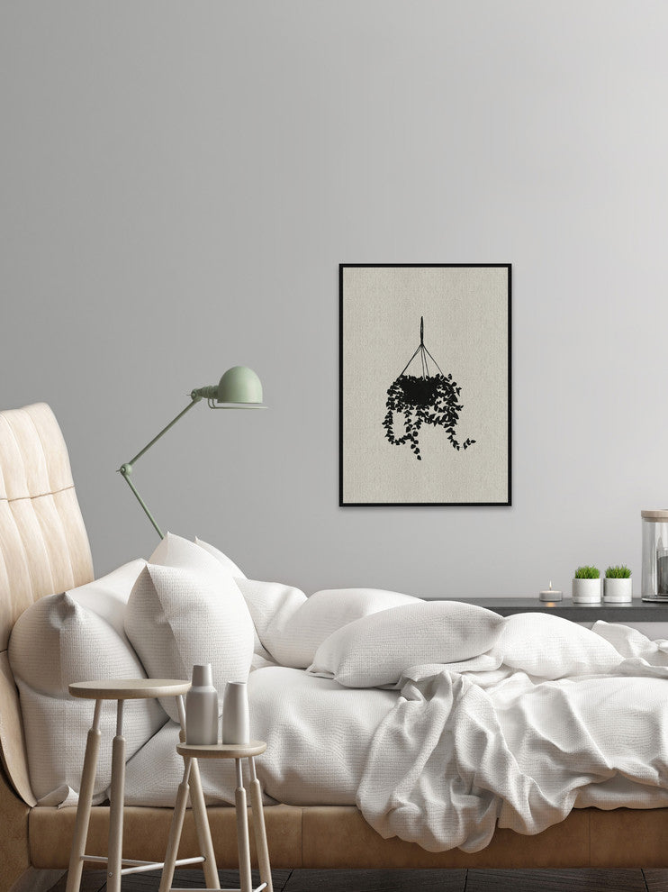 "Sky Planter" Floater Framed Painting Print on Canvas, 16"x24"