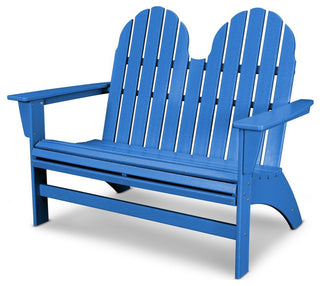 Vineyard Adirondack Bench, Pacific Blue