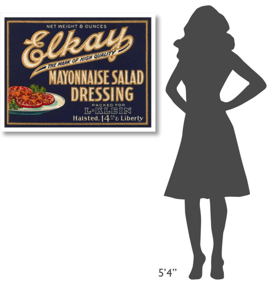 "Elkay Mayonnaise Salad Dressing" Digital Paper Print by Retrolabel, 38"x29"