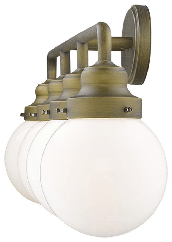 Portsmith 4-Light Raw Brass Vanity