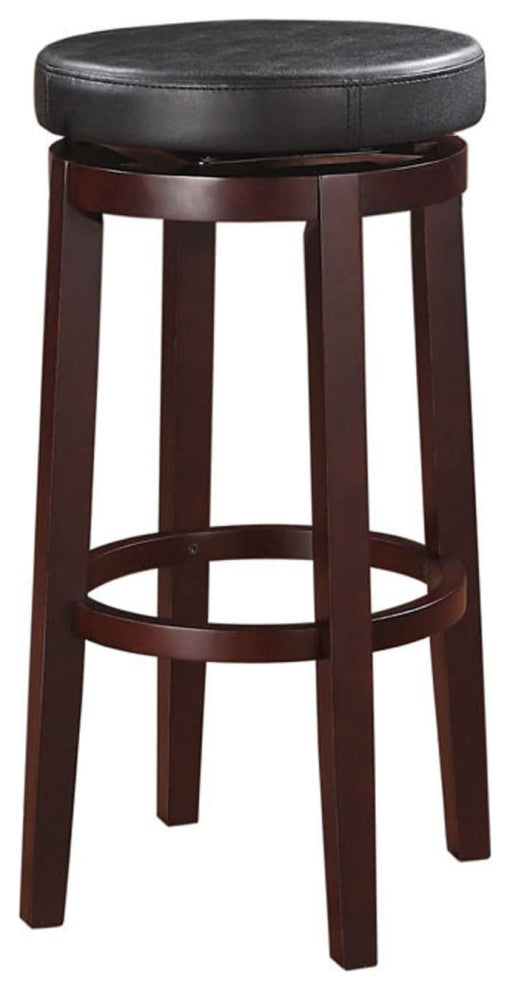 Transitional Style  Black Stool, 29"H