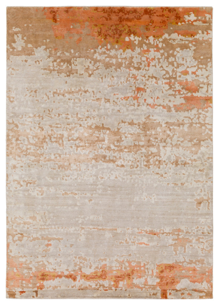 Surya Ephemeral EPH-1001 Modern Area Rug, Burnt Orange, 9' x 13' Rectangle